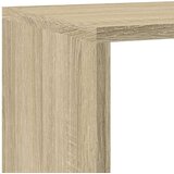 vidaXL Pregrada/regal za knjige 4 razina hrast 143,5x29x143,5cm drveni | shoptok.hr