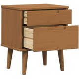  Nočna omarica Karamelna 40 x 35 x 48 cm Masivna borovina, (5000233642) | Shoptok.si
