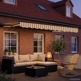  Ručni okvir tende s LED-ima Žuta, Bijela, Antracit 3 x 2 m | shoptok.hr