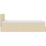 vidaXL otomanski krevet s madracem krem 90x200 cm tkanine | shoptok.hr