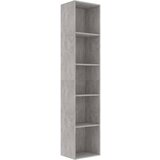 Maison Chic Knjižna omara - Knjižni regal betonsko siva 40x30x189 cm iverna plošča, (21724712) Cene
