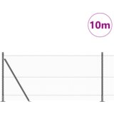 vidaXL Heksagonalna Ograda Siva 1x10 m Čelik | shoptok.hr