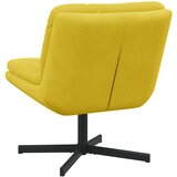  Stolac za opuštanje s rotacijom Žuta 63 x 75 x 76 cm Baršun | shoptok.hr