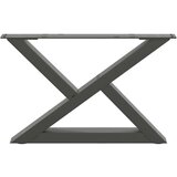  Noge za stolić 2 kom antracit 60x(30-31 3) cm čelik | shoptok.hr