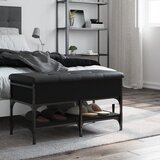  Klupa za cipele crna 82 x 42 x 45 cm od konstruiranog drva | shoptok.hr