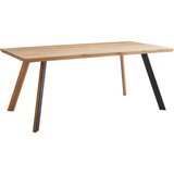 Linea Natura Jedilna miza , masivno divji hrast barve hrasta | Shoptok.si