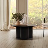 MOME Črna okrogla klubska mizica ø 80 cm Lua – | Shoptok.si