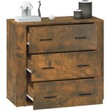  Komoda boja dimljenog hrasta 80x33x70 cm od konstruiranog drva | shoptok.hr