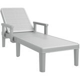  The living store nastavljiv ležalnik za sončenje 155,5x57x28 cm polipropilen - vrtni ležalnik, (21446588) | Shoptok.si