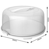 Rotho Prenosni zvon za torto Fresh 35,5x34,5x16,5cm / bela / PP, (5000198975) | Shoptok.si