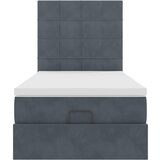  Okvir kreveta s madracima tamnosivi 90x200cm baršunasti | shoptok.hr