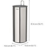 Joseph Joseph Metalni držač za WC papir u srebrnoj boji Luxe – | shoptok.hr