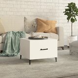  Stolić za kavu s metalnim nogama bijeli 50 x 50 x 40 cm | Eponuda.com