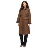 Vila Plašči Hella Long Jacket - Coffee Bean Kostanjeva | Shoptok.si
