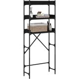  Polica za perilicu rublja s policom Crni 0ak 67 x 25 x 163 cm | shoptok.hr