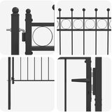  Ogradna vrata HORST 100 x 100 cm Metal Crna Može se zaključati | shoptok.hr