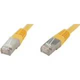 F6TP0\,5GE RJ45 omrežni kabel\, Patch kabel CAT 6 S/FTP 0.50 m rumena dvojno zaščiten 1 kos, (20415507)