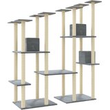  Penjalica za mačke sa stupovima za grebanje svjetlosiva 174 cm | shoptok.hr