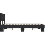  Okvir za krevet crni 140x190 cm konstruirano drvo i metal | shoptok.hr