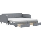  Dnevni krevet na razvlačenje svjetlosivi 100x200 cm od tkanine | shoptok.hr