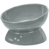 Trixie podignuta keramička činija za mačke XXL, 0,35 l ø 17 cm, siva | Eponuda.com