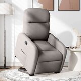  Naslanjač s funkcijo vstajanja taupe blago | Shoptok.si