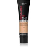 L´Oréal Paris Infallible 32H Matte Cover dolgoobstojni matirajoči tekoči puder SPF 25 odtenek 145 (Warm Undertone) 30 ml | Shoptok.si