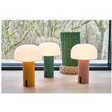 Villa Collection Bela/zelena LED namizna svetilka (višina 22,5 cm) Styles – | Shoptok.si
