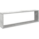  Kockaste zidne police 4 kom boja betona 100 x 15 x 30 cm drvene | shoptok.hr