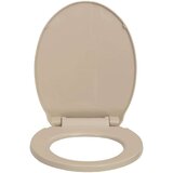  WC deska s počasnim zapiranjem bež ovalna, (20609066) | Shoptok.si