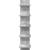  Polica na zidu 2 kom. Betonska siva 22 x 15 x 100 cm | shoptok.hr