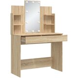  Toaletni stolić s LED svjetlima boja hrasta sonome 96x40x142 cm | shoptok.hr
