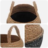  Saksija za biljke s ručkama 2 pcs Crna Ø 32 x 32 cm | shoptok.hr