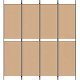  4-panelni pregradni zid Bež 200 x 220 cm Tkanina | Eponuda.ba