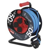  Weatherproof kabelski kolut 50 m / 4 vtičnice / modra / PVC / 230 V / 1,5 mm2 | Shoptok.si