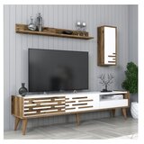 Hanah home valensiya - walnut, white walnutwhite tv unit | ePonuda.com