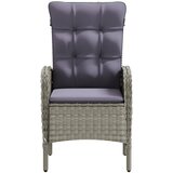  3-dijelni vrtni blagovaonski set s jastucima sivo-crni | shoptok.hr