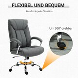  Uredska okretna stolica ergonomska s naslonom za glavu i ruke najlon siva 65x78x110-118 cm | shoptok.hr