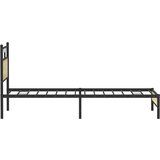  Posteljni okvir brez vzmetnice sonoma hrast 107x203 cm inž. les, (21790671) | Shoptok.si