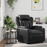 Maison Chic Naslanjač - Relax naslanjač črno umetno usnje, (22061851) | Shoptok.si