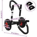 SUP kolica za dasku za surfanje sklopiva 45 kg aluminijska | shoptok.hr