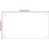  Kuhinjske zaštite od prskanja 2 kom prozirne 70x40 cm staklene | shoptok.hr