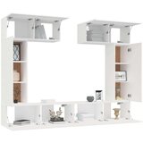  6-dijelni set TV ormarića bijeli od konstruiranog drva | shoptok.hr
