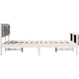  Konstrukcija postelje z vzglavjem Svetlo siva 120 x 190 cm, (5000084580) | Shoptok.si