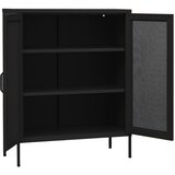 Ormarić za pohranu crni 80 x 35 x 101,5 cm čelični | shoptok.hr
