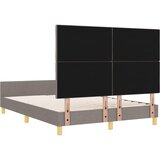  Krevetna konstrukcija Sivo-smeđa 140 x 200 cm tkanina | shoptok.hr