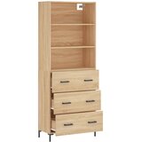  Visoka komoda hrasta sonome 69,5x34x180cm od konstruiranog drva | shoptok.hr