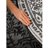 NORTHRUGS Črno-bela okrogla notranja in zunanja preproga ø 160 cm Duet Kona – | Shoptok.si