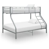  Za krevet na kat sivi metalni 140 x 200 / 90 x 200 cm | shoptok.hr