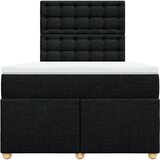 Krevet box spring s madracem crni 120 x 190 cm od tkanine Slike